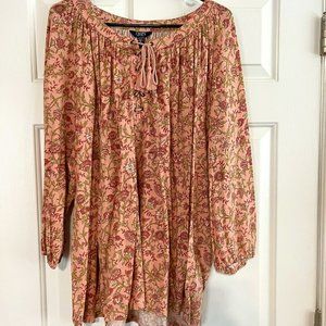 Chaps 3/4 sleeve blouse - 3X